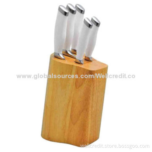 Hot sale S/S knife set with wooden block